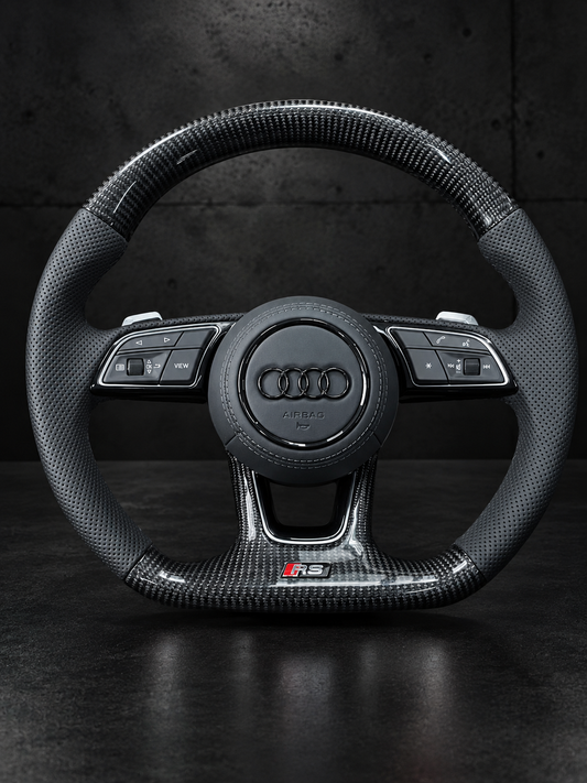 Volante Audi RS Performance – Carbono y Alcantara Amarillo