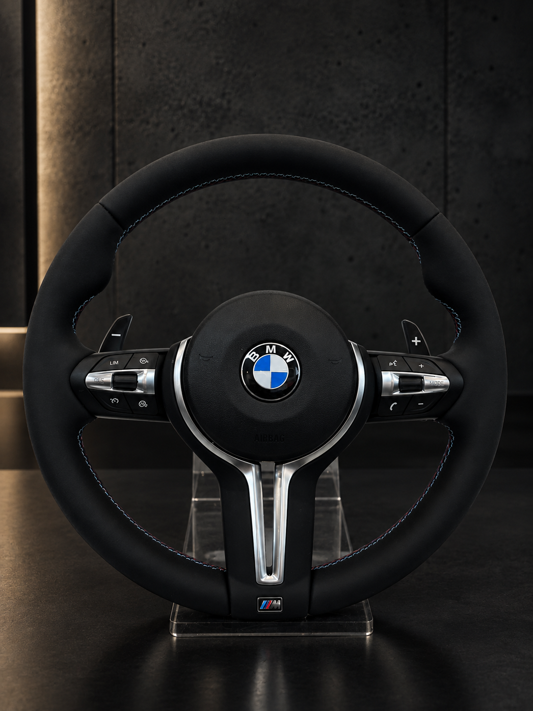 Volante BMW M Sport Silver Spoke Cuero Negro