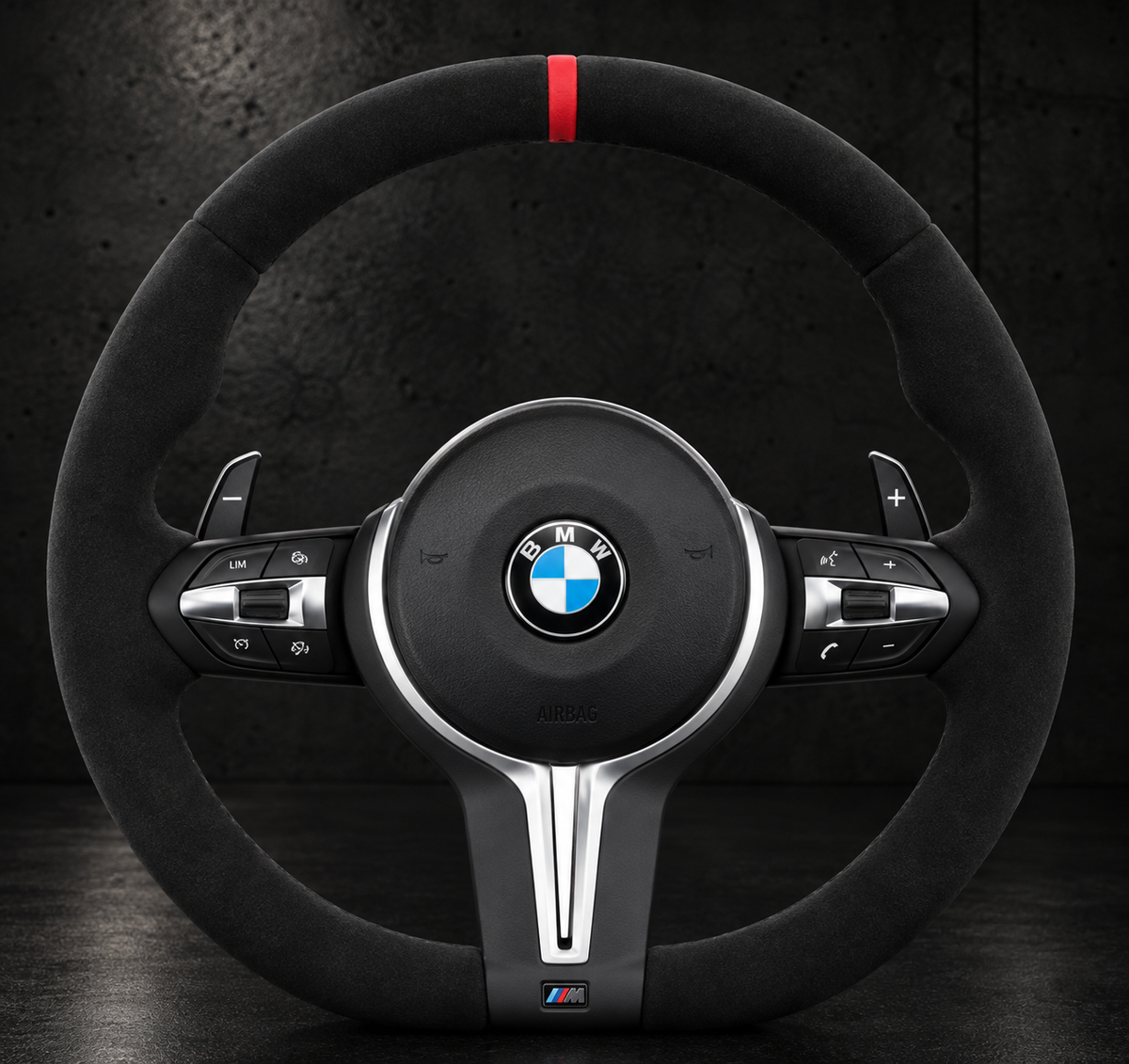 Volante BMW M Sport Alcantara Franja Roja