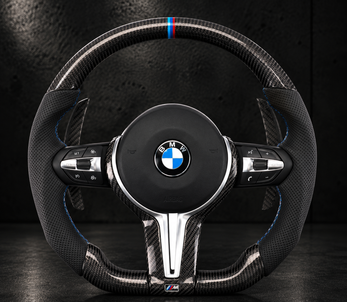 Volante BMW M Carbono Franja M Silver Trim