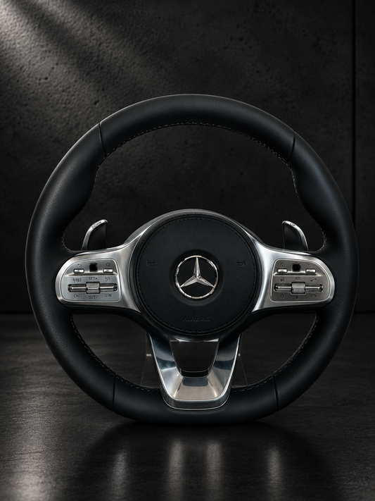 Volante Mercedes-Benz Sport Black Silver Controls
