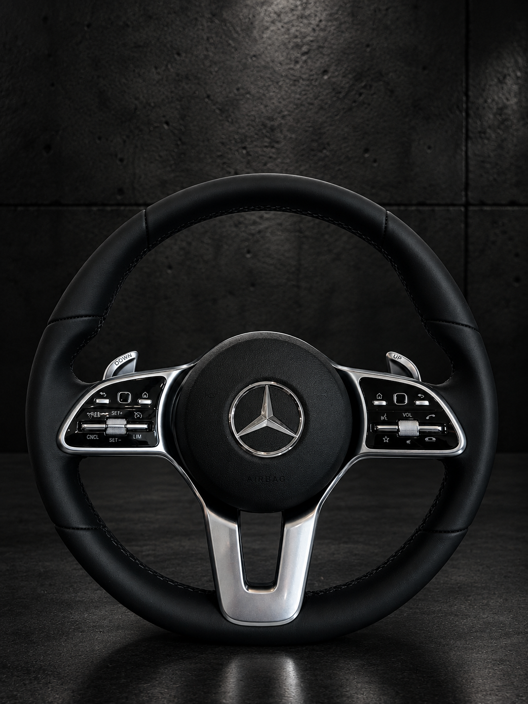 Volante Mercedes-Benz Silver Lower Spoke
