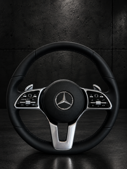 Volante Mercedes-Benz Silver Lower Spoke